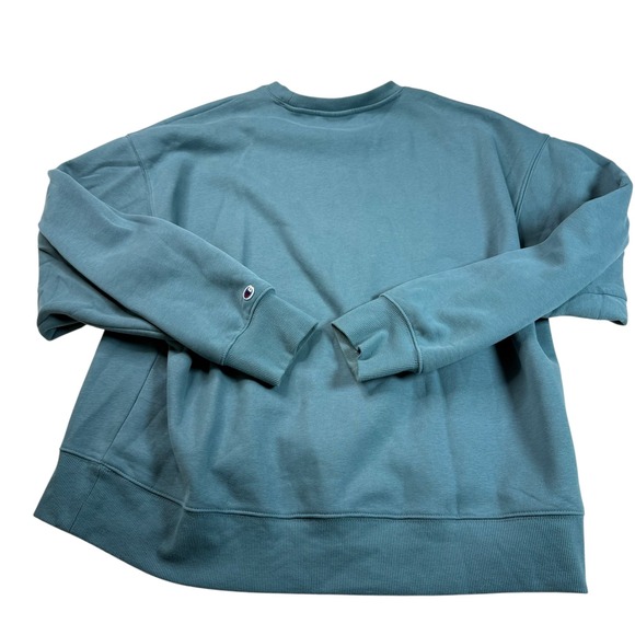 Champion Crewneck Sweatshirt Womens Large L Blue Pullover Long Sleeve - Picture 1 of 3